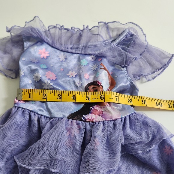 Disney Encanto Isabela Madrigal Girls Purple Nightgown Dress size XS 4/5 - Picture 5 of 8